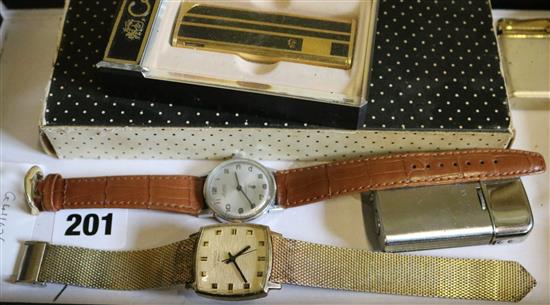 2 watches & lighter